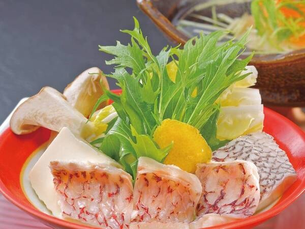 【季節の満足会席/例】鯛鍋　（9月）