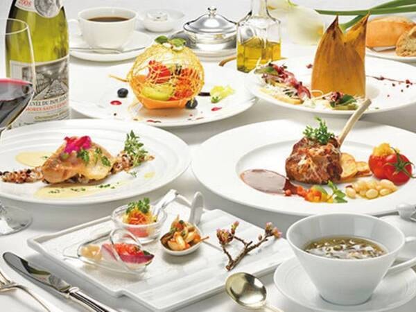 【カジュアルフレンチコース/例】採れたてのおいしい野菜や素材の味わいをそのままに、フレンチフルコースを気軽にお楽しみいただけます!