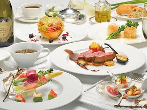 【クラシックフレンチコース/例】採れたてのおいしい野菜や素材の味わいをそのままに、王道のフレンチフルコースを存分にご堪能いただけます!