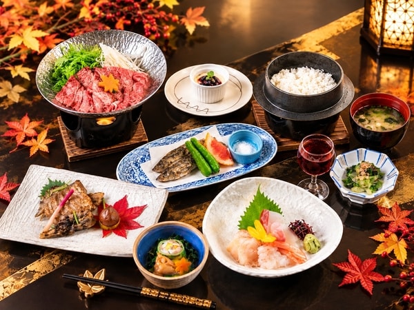 夕食：棚倉和食膳（光重膳）料理一例