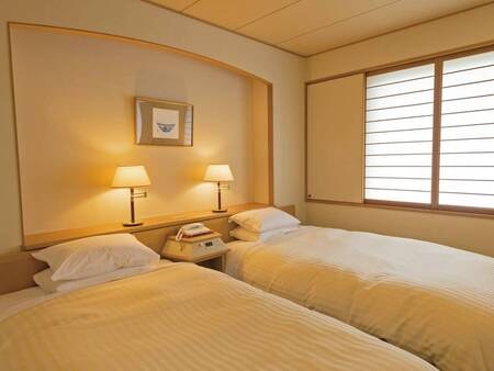 【北館（74㎡和洋室）／ベッドスペース例】和室と洋室の間は完全に仕切られプライベート空間