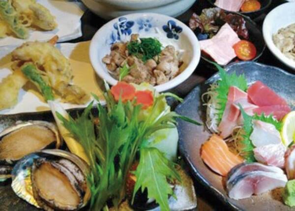 活鮑のしゃぶしゃぶコース/例