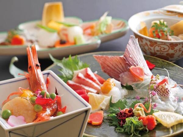 【料理長お任せ旬会席/ある日の一例】夕食常に高評価。自慢の懐石に舌鼓