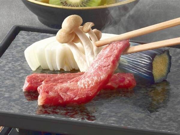 【特選会席】お好みの焼き加減でご当地牛を堪能 ※写真はイメージになります