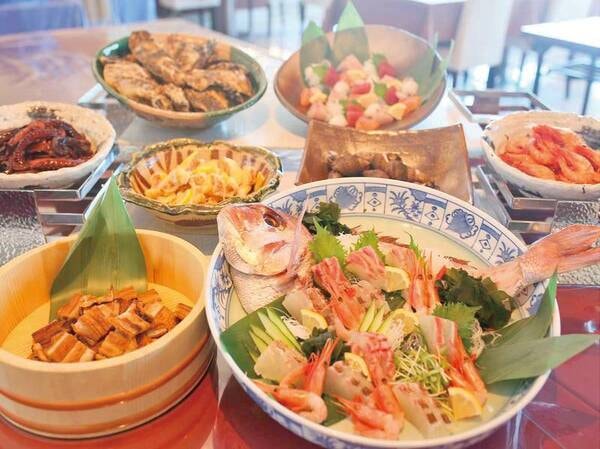 近港で獲れた新鮮な魚介が沢山！