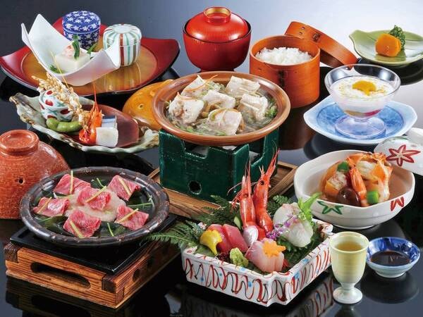 【満喫プラン/秋一例】但馬牛をメインに旬の食材を使用したお料理を頂く