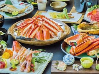 香住 柴山 夕庵/【人気の定番会席(9・10月)】メインは但馬ブランド但馬牛しゃぶしゃぶ・茹で香住紅ズワイがに半枚・香住紅ズワイがに焼き蟹宝楽焼き・かにみそ甲羅焼きと盛り沢山