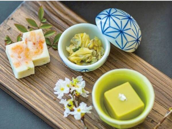 【美味少量】地産地消会席/季節の前菜例