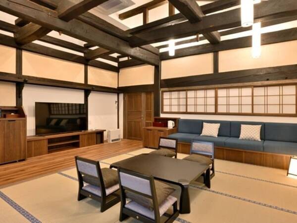 プライベートサウナ&温泉付のお部屋に生まれ変わりました!サウナと当館自慢の源泉掛け流しの温泉を心ゆくまでお楽しみいただけます。※写真は祗園和室/例
