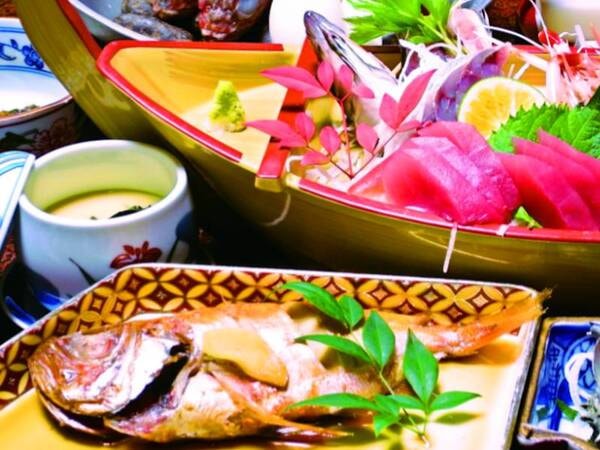 【夕食/例】ダブル金目鯛＆海鮮会席