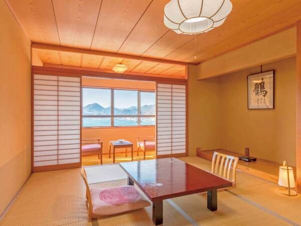 [客室例]日本旅館の佇まいが旅情感ある、オーシャンビュー10畳和室