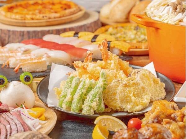 【夕食ビュッフェ/例】旬鮮料理をオープンキッチンのブッフェスタイルで♪