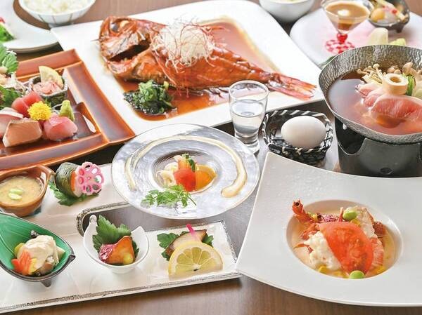 伊勢海老・あわび・金目鯛会席/一例