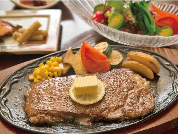 【ステーキプラン/例】夕食メインが赤城牛or上州牛ステーキ※約200g