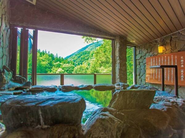 【谷川岳を望む源泉かけ流し半露天風呂付和室10畳＋4.5畳/一例】