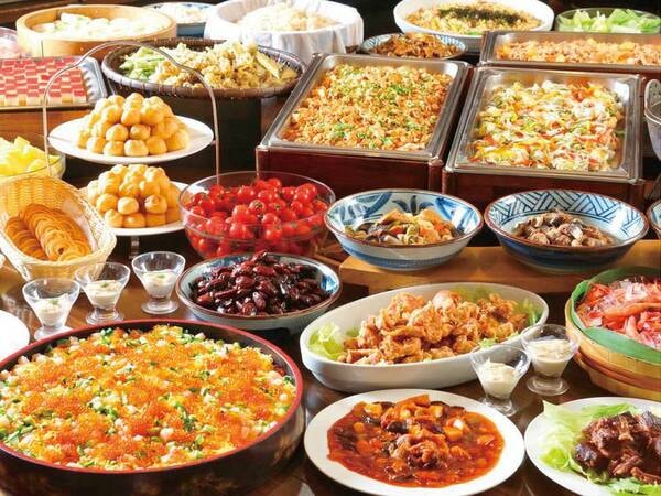【夕食バイキング/例】地元食材をたっぷり使用した健康バイキング