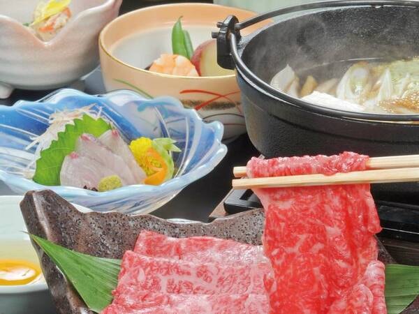 【伊賀牛すき焼き風御膳/例】上質な伊賀牛のすき焼きの他に、小鉢等がついた御膳です！