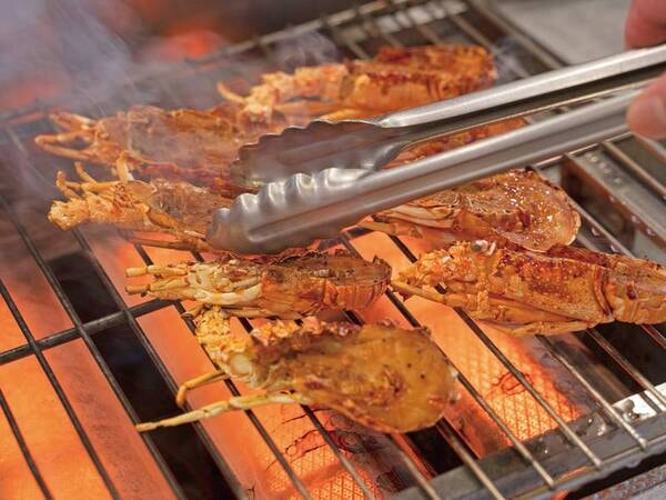 【夕食/例】イセエビの炙り焼き