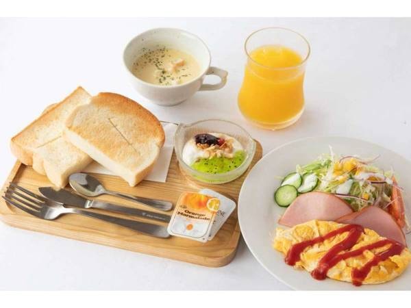 【シンプルスティ】朝食付きプラン洋定食セット/一例