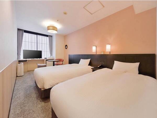 【リニューアル】スタンダードツイン22~24㎡一例 最大定員3名