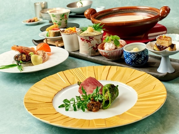 美味しいものを少しづつ【京の味覚を色々楽しむ　葵】夕食イメージ（2026年6月11日～9月7日）
