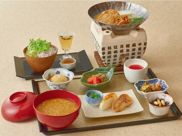 選べるご飯と相性抜群なご飯のお供を添えた京朝食　※写真はイメージです