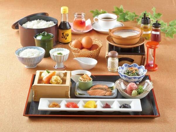 【朝食/例】メニューは和定食・日替わりおばんざい・湯豆腐の栄養満点朝食