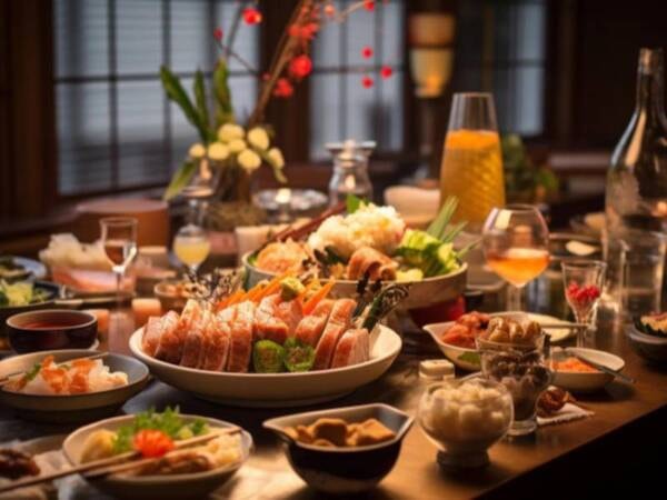 【夕食バイキング/例】バラエティに富んだ和洋バイキングをビュッフェ形式でご用意