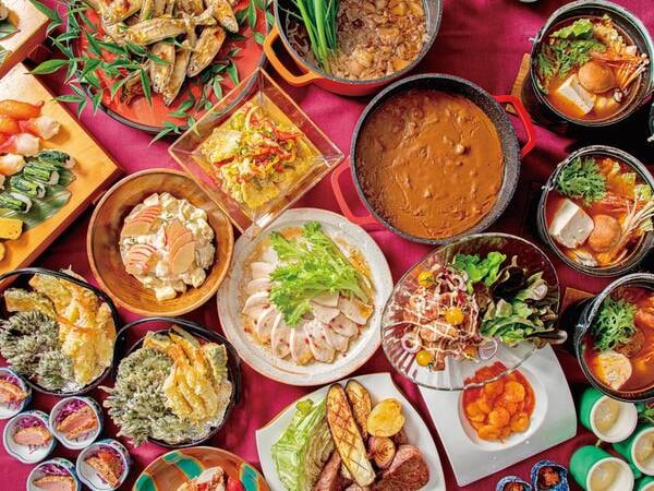 【夕食／例】豊富な種類を取り揃えた和洋中ビュッフェ