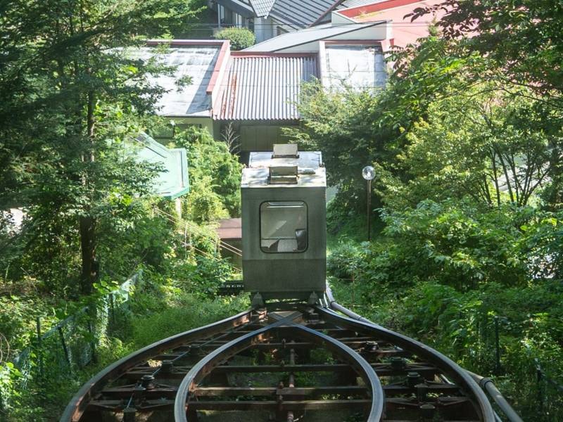 【登山電車】雲の助に向かう様子