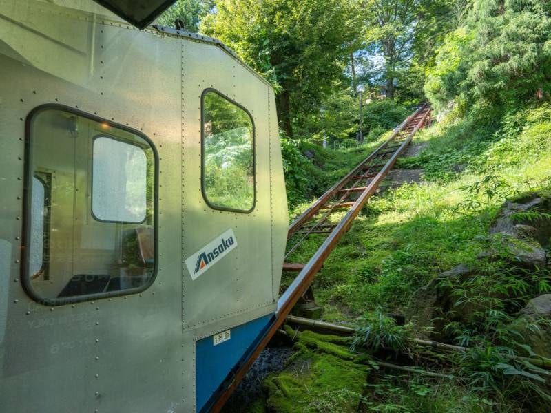 【登山電車】雲の助に向かう様子