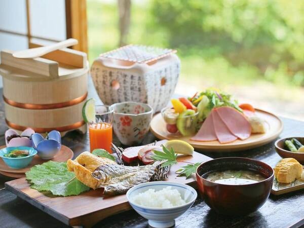 【朝食/例】静けさのなかで木曽の大地と自然の恵みを味わう