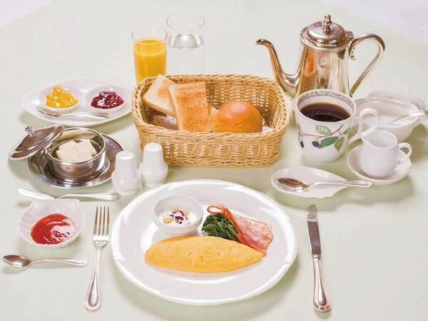 【全プラン共通/朝食例】湖畔に響く小鳥の囀りを聞きながら爽やかな朝のひとときを