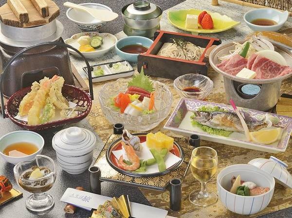 【和会席/例】刺身・天ぷら・牛肉など、地物を季節に合わせてご用意