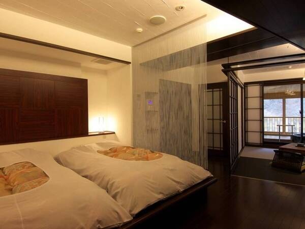【幸福の間「ここに幸あり」】高床式ベッドルーム+琉球畳の和室など完備