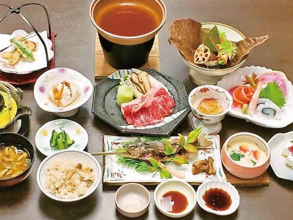 【秋の味覚★松茸5品会席/例】秋の味覚松茸を「土瓶蒸し」「天ぷら」「茶碗蒸し」「小鍋」「松茸ご飯」の5品で贅沢に味わえる、期間限定の会席