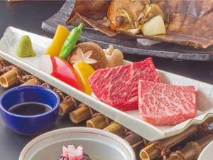 【信州プレミアム牛と国産牛ステーキ食べ比べ/例】