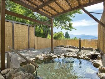むいか温泉ホテル／【露天風呂】朝風呂にぴったり