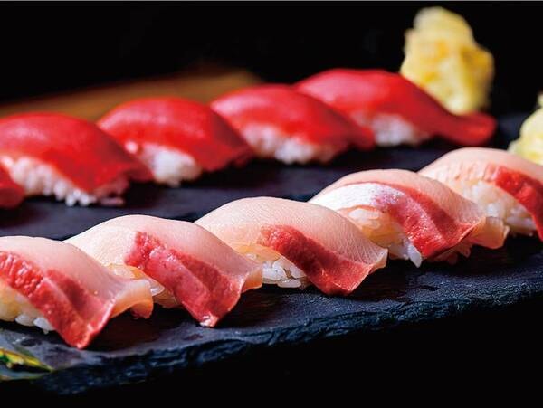 【夕食/例】人気！鮪や旬のネタの寿司