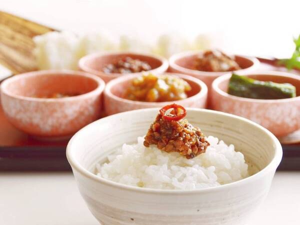 ごはんのお供も豊富