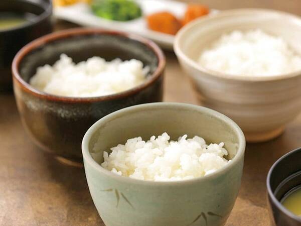 【朝食/例】新潟県産コシヒカリ3種食べ放題