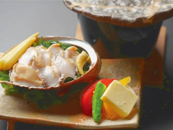 【夏/四季の彩り厳選料理プラン】鮑の石焼き※季節により変更有