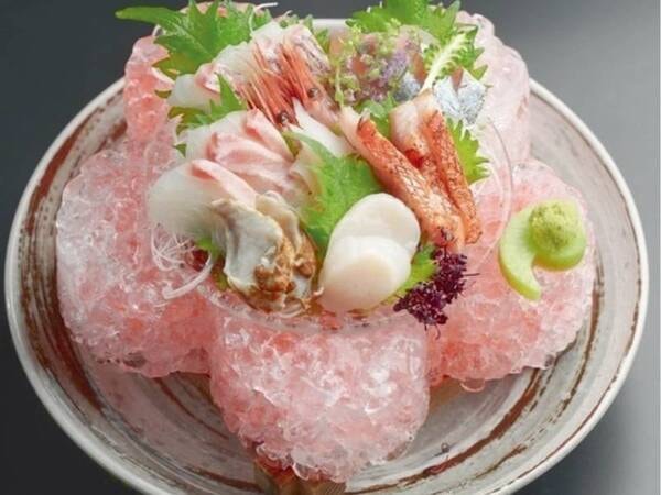 【秋/四季の彩り厳選料理プラン】お造り氷結盛り※季節により変更有
