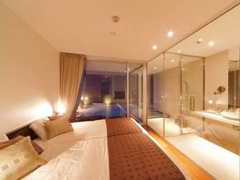 四季Yuzawa QUATTRO(クワトロ)/【客室のベッドルーム/例】シモンズ社製のツインベッドをご用意