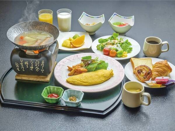 1泊朝食プランバイキング一例