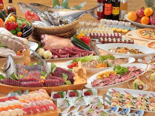 【夕食/例】海と大地の恵みを楽しめるブッフェ