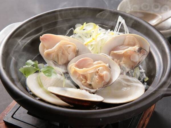 【夕食/例】5月からは蛤の酒蒸しをご提供（食べ放題ではございません）