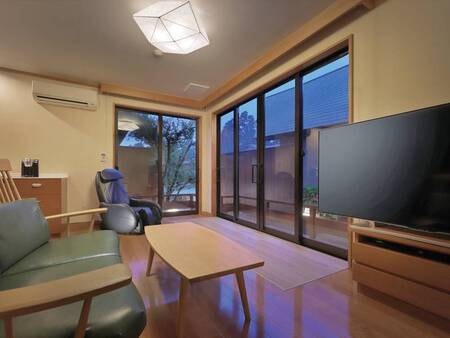 【別邸つきの里「穂の音」/例】和室10帖＋ベッドルーム＋リビング＋温泉露天風呂付き