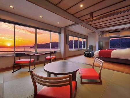 【海希／海宙】海側檜風呂付和洋室/一例