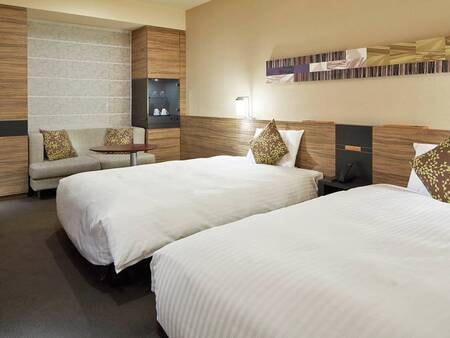 【モデレートツイン/例】全米ホテルシェアNo.1のサータ社製ベッドを全室導入